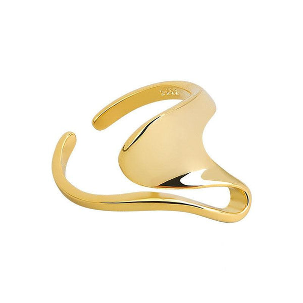 ANILLO "Curve" - Plata de 1º Ley S925